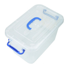 Crystal caixa de armazenamento de plástico multifuncional com alça (SLSN047)